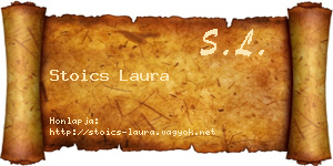 Stoics Laura névjegykártya