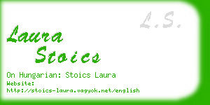 laura stoics business card